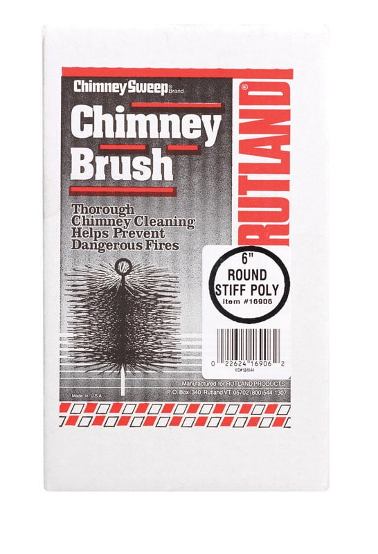 2 BRUSHES Rutland Products 16906 6-Inch Poly Chimney Cleaning Brush