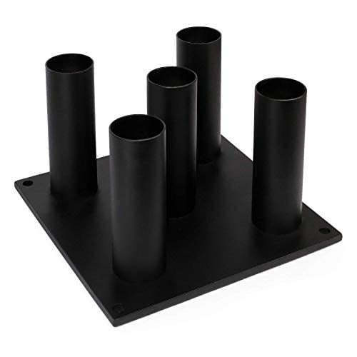 Soporte para pesas Yes4All, 5 barras, estante de almacenamiento vertical