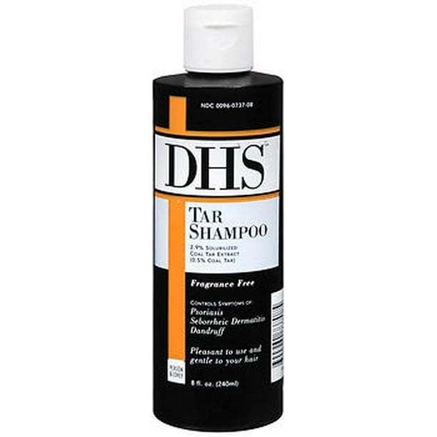 DHS Fragrance Free Tar Shampoo, 8 Fl. Oz.