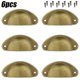 thumbnail image 1 of 6/12 piezas de tiradores de copa de concha retro para puerta de cocina, armario, muebles, cajones, dos, 1 of 1