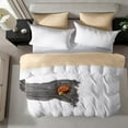 thumbnail image 4 of Virtu 2-Piece Duvet Cover Set, Soft Prewashed Bedding Set Twin/Twin XL with Pillow Shams, White, 4 of 8