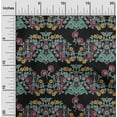 thumbnail image 1 of oneOone Cotton Flex Fabric Leaves & Floral Block Printed Fabric 1 Yard 40 Inch Wide, 1 of 4