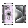 thumbnail image 3 of Phone Case for iPhone 15 Pro Max with 360° Rotating Ring Holder Stand, Hybrid Shockproof Cover for iPhone 15 Pro Max, Luxury Slim Fit Lightweight Drop Protective Rugged for Women Men, Purple, 3 of 8