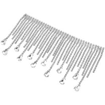 HEATSHAKING 1Pcs Rhinestone Tassel Chain Fringe Trim for Clothes Hats Bags Belts Silver Metal Decorative Diy Craft