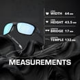 thumbnail image 5 of Oakley OO9416 Split Shot Rectangle Shaped Polarized Sunglasses for Men - Includes Official Eyewear Kit - Matte Black Frame with Prizm Deep Water Lens, 5 of 6