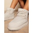 thumbnail image 4 of Fuzzy Drawstring Padded Warm Booties, 4 of 4