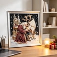 thumbnail image 5 of Christmas DIY Pearl Diamond Art Kits for Adults, Winter Angel Santa Reindeer Holiday Diamond Art Set, 3D Embossed Handmade Canvas Art, Home Wall Desktop Decor, Stress Relief Craft & Xmas Gift, 5 of 6