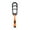 black orange, variant on Foldable Metal Detector Pulse Induction Handheld Pinpointer Metal Finder 50Feet Fully Waterproof Battery Operated