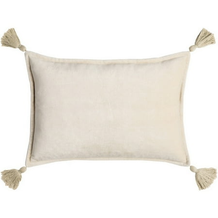 Surya CV049-1319 13 x 19 in. Cotton Velvet Velvet Pillow Cover - Beige & Khaki