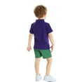 thumbnail image 6 of ETHAN Toddler Boy Cotton Summer Short Sleeve T-Shirt and Short Set White 2T, 6 of 7