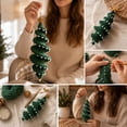 thumbnail image 5 of Crochet Christmas Tree DIY Kit for Beginners, Handmade Holiday Tabletop Decor Set with Soft Yarn and Tools, Christmas Craft Kit for Adults and Teens, DIY Gift Making Supplies, Style C, 5 of 6