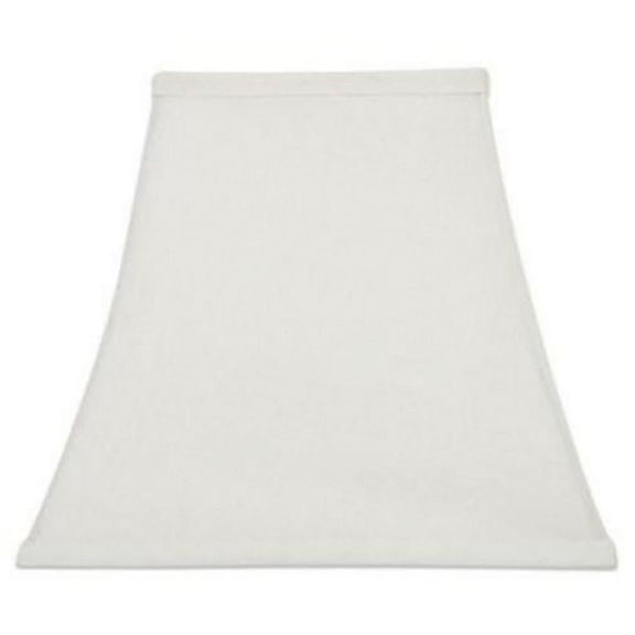 White Silk 12 Inch Tapered Square Bell Lampshade Replacement