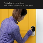 Yale Assure Lever, Black Suede Smart Wi-Fi Keypad Lock for Key-Free Entry YRL216-WF1-BSP