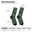 thumbnail image 2 of JUNZAN River Freshwater Fish Mens Funny Socks for Men Women Colorful Fun Novelty Crew Patterned Socks, 2 of 6