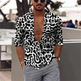 thumbnail image 1 of Camisa de fiesta para hombre 2024, camisa de solapa con botones para hombre, camisa de manga larga con impresión 3D, ropa informal de diseñador de calle, 1 of 6