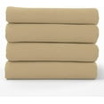 thumbnail image 7 of Kotton Culture 600 TC 4 Pc Sheet Set - 100% Egyptian Cotton 1 Flat sheet 1 Fitted sheet and 2 Pilowcases, 16' Deep Pocket (Taupe, Cal King), 7 of 7