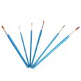 thumbnail image 4 of Juego de pinceles de pintura de acuarela, pluma Gouache, pelo de nailon, suministros de arte (azul), 6 uds., 4 of 5