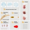 thumbnail image 2 of Kit de bordado Sivilife para principiantes con estampado floral, 2 of 8