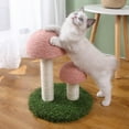 thumbnail image 1 of Uklsqma Natural Sisal Cat Climbing Frame Scratch Post | Large Durable Cat Tree Tower with Carpet Base | Interactive Kitten Climber and Scratcher | Indoor Cat Furniture for Jumping and Playing, 1 of 6