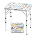 thumbnail image 1 of Mesa de camping plegable Yriuat Blooming Floral, altura ajustable, 1 of 6