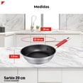 thumbnail image 4 of Bogner Sartén De Acero Inoxidable 20 cm Con Recubrimiento Antiadherente BFP20, 4 of 9