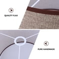 thumbnail image 5 of FUTUREORYY Coffee Color Cylindrical Linen Lampshade for Table and Floor Lamp Warm Light Diffuser, 5 of 5