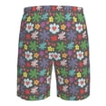 thumbnail image 6 of Kdxio Daisies Flowers Pattern Mens Casual Shorts - Drawstring Summer Beach Sports Shorts for Men, 6 of 9