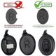 thumbnail image 3 of Replacement Earpads Cushions For Bose Quietcomfort 35 (qc35) & Quiet Comfort 35 Ii (qc35 Ii) Headphones, Ear Pads With Softer Leather, Noise Isolation, 3 of 4