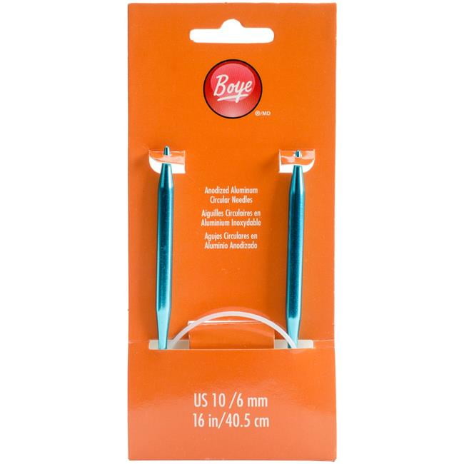 Circular Aluminum Knitting Needles 16"Size 10/6mm