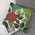 thumbnail image 7 of nygtbtfer Green Geometric Pillow  Set of 2Dahlia Pinnata Spring Floral Decorative Throw Pillow Cases Linen Outdoor Cushion Covers for Sofa Couch Car Bedroom Home Decor White, 7 of 7