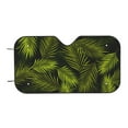 thumbnail image 7 of Balery Tropical Palm Leaves Fern Leaf Windshield Sun Shade, Car Front Window Sunshade Cover ,Automotive Interior Portected Blocks Uv Rays For Car Pickup Truck Suv Accessories- Medium, 7 of 7
