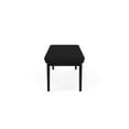 thumbnail image 5 of Lesro Lenox Steel Fabric 3-Seat Waiting Room Guest Bench in Black/Open House Black, 5 of 5