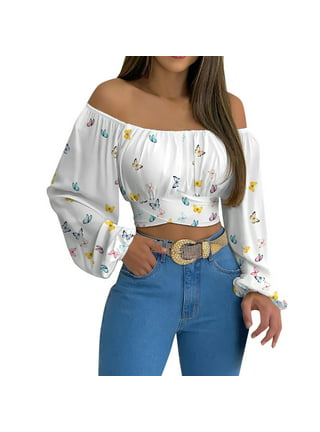 Wassery Women Off Shoulder Sexy Cutout Tube Tops Patchwork Mesh