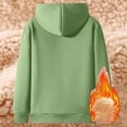thumbnail image 4 of KHONTS Hoodies for Women Winter Sweatshirt Full Zip up Thick Sherpa Lined Hooded Jacket with Pockets Green XXXXXL, 4 of 4