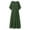 Green, variant on ZANZEA Women Polka Dot Round Neck Long Dress Kaftan Maxi Dress Sundress