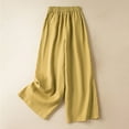 thumbnail image 4 of FNFYFH Clearance Ladies Plus Size High Waist Linen, 4 of 8