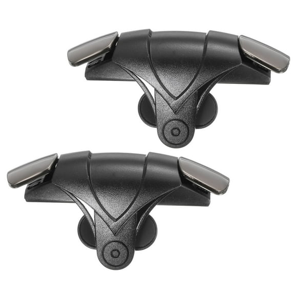 Uxcell Gaming Trigger Mobile Game Controller 1 Pair Double Side Fire Keys Universal Silver