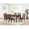 thumbnail image 2 of Vilo Home Glendale 7-Piece Wood and Polyurethane Dining Set in Rich Brown, 2 of 10