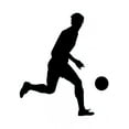 thumbnail image 2 of Soccer Silhouette Wall Decal by Wallmonkeys Peel and Stick Graphic (48 in H x 42 in W) WM23343, 2 of 4