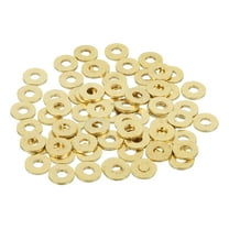 Uxcell Brass Flat Washer, 5/16" OD x 1/8" ID x 1mm Fenders Washers Assortment M3 Washer for Bolts,70 Pack