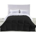 thumbnail image 1 of BedDecor 300 GSM 1Pcs Reversible Solid (Black,Twin/Twin Xl) 100% Egyptian Cotton Base Comforter, 1 of 8