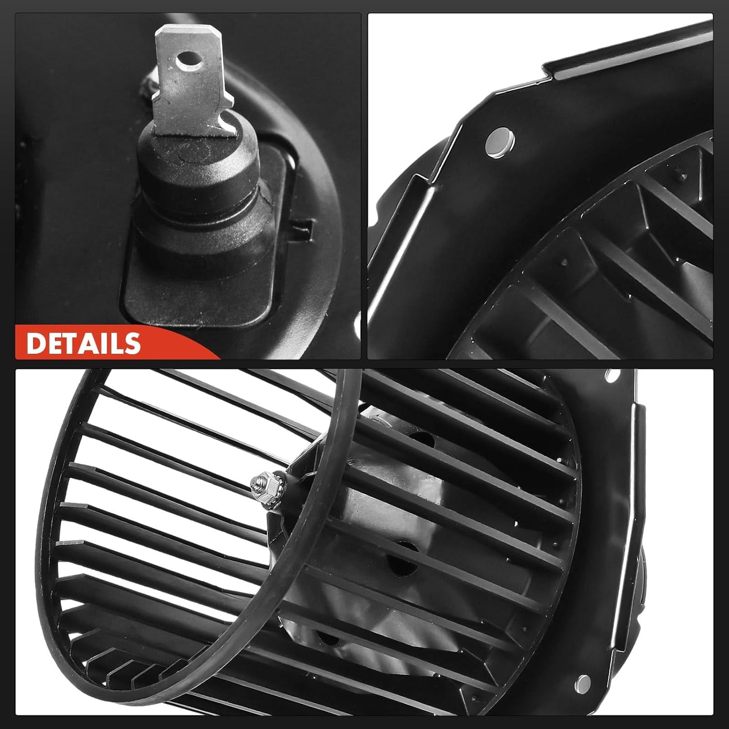 A-Premium HVAC Heater Blower Motor Assembly Compatible with Chevy, GMC & Oldsmobile Vehicles - S10 Blazer 1983-1994, S15 Jimmy 1983-1991, Sonoma 91-93, Bravada 91-94 - Front Side, Replace# 88960338