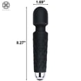 thumbnail image 3 of Luxtrada USB Rechargable Massager Wand Personal Neck Full Body with 20 Vibrating Patterns 8 Speeds Body Massager, 3 of 8