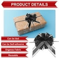 thumbnail image 2 of Uxcell 8 pack Large Bows for Gift Wrapping, Reusable Ribbon Bow Black, 2 of 6