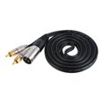 thumbnail image 3 of Cable adaptador de conexión para altavoz con conector phono doble a conector XLR 5M, 3 of 9