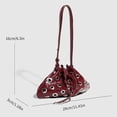 thumbnail image 2 of SPEKSEE Women Rivet Bucket Handbag Large Capacity Metal Stud Y2k Shoulder Bag PU Leather Trendy Rivet Sling Bag Shopping Vacation Han, 2 of 9