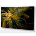 thumbnail image 2 of Fleur Fractale Symmétrique en Or - Impression sur Toile Florale, 2 of 3
