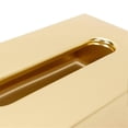 thumbnail image 3 of Tissue Box Innovative Rectangular 304 Stainless Steel Napkin Paper Holder Container Gold, 3 of 4