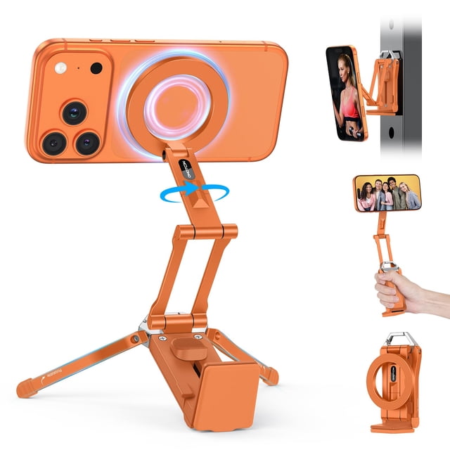 Soporte de trípode OMOTON TP02 con rotación de 360° para iPhone con MagSafe