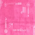 thumbnail image 1 of Ahgly Company Indoor Square Abstract Pink Modern Area Rugs, 7' Square, 1 of 4